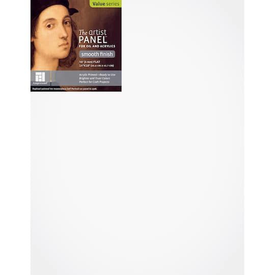 Ampersand&#x2122; Art Artist Panel&#x2122; Uncradled Primed Smooth, 1/8&#x22; Flat Profile 